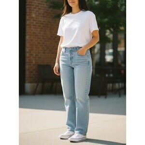 Calvin Klein Jeans Womens Stone Wash Bootcut Denim Size 14 / 28” Inseam